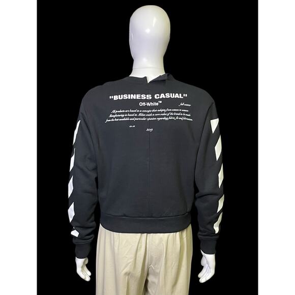 Rare Main Label Off-White c/o Virgil Abloh Business Casual FW 2019 Sweatshirt - Picture 2 of 11